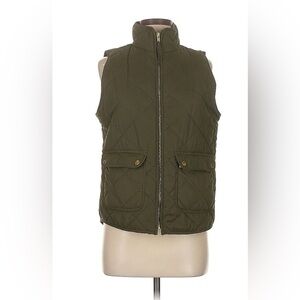 FRANCESCA’S Blue Rain Olive Quilted Vest